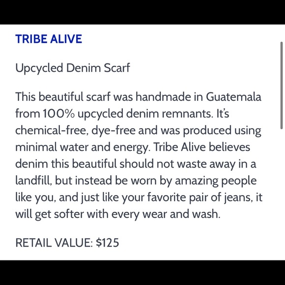 NWT tribe alive scarf - Picture 2 of 3